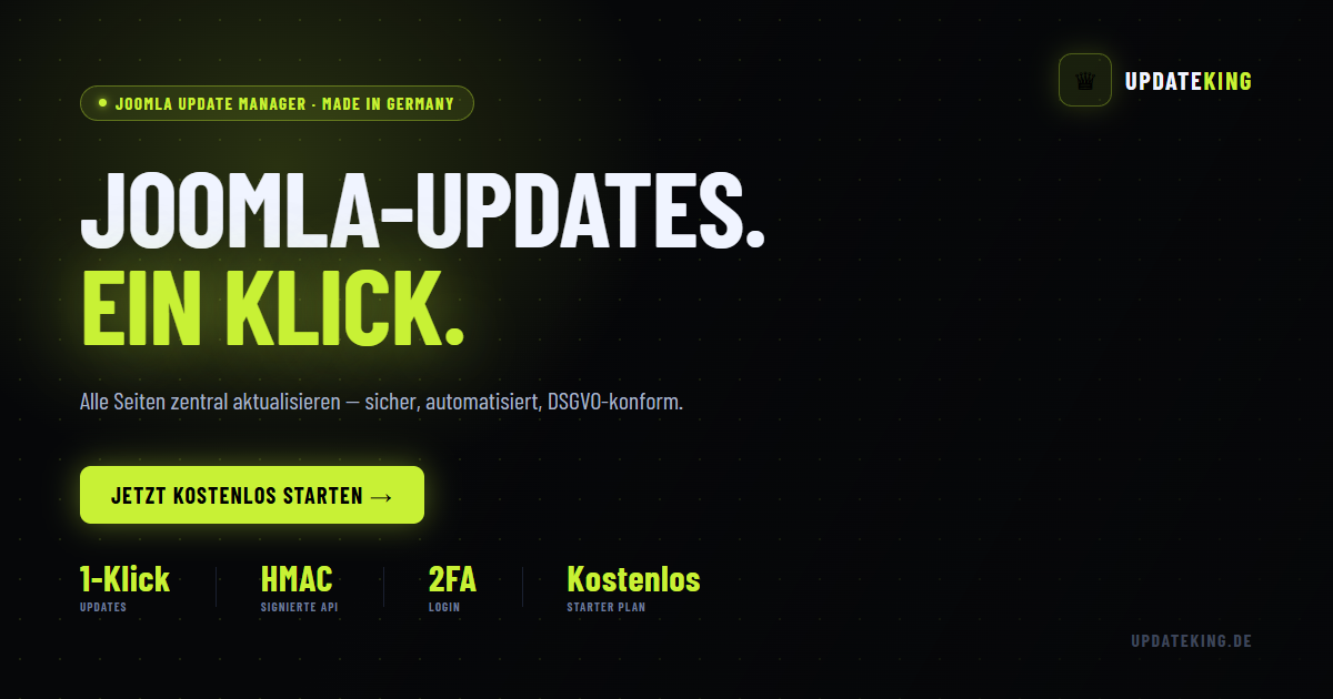 UpdateKing – Update Manager for Joomla