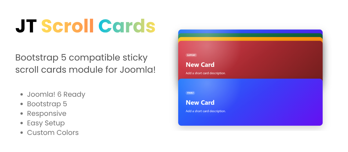 JT Scroll Cards