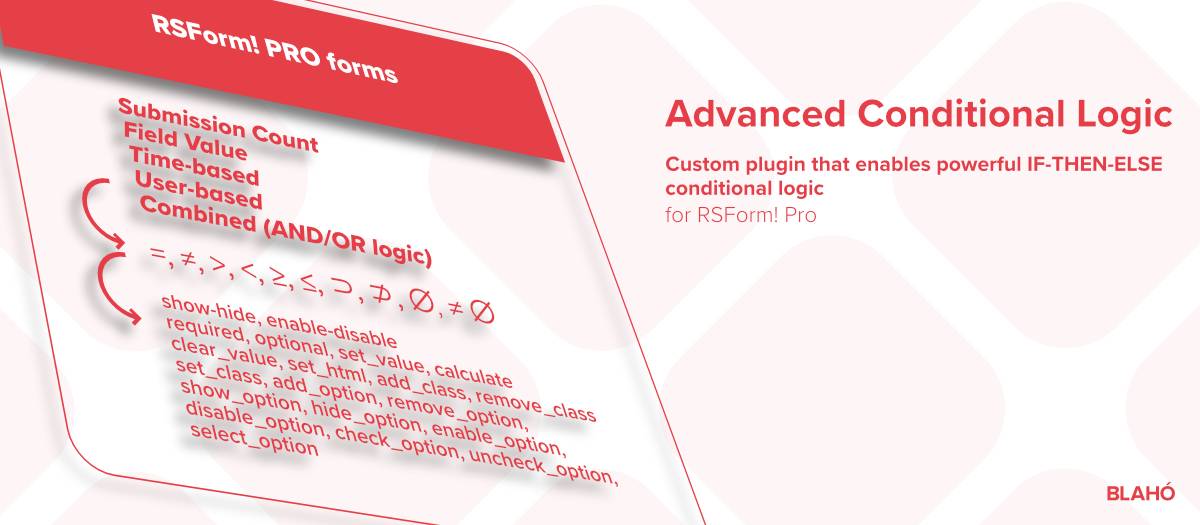 Advanced Conditional Logic for RSForm! Pro